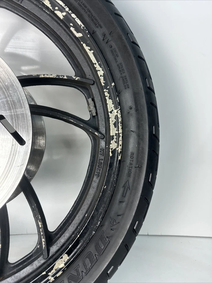 Yamaha XJ650 1980 Maxim motocicleta medianoche nebular llanta delantera negra Foto 3 de 4