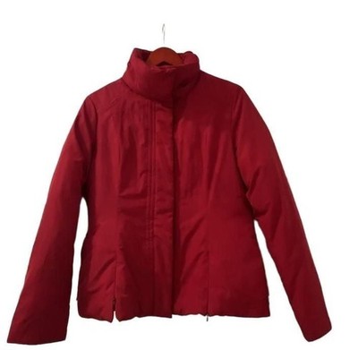 Calvin Klein Puffer Jacket Size S Red Full Zip