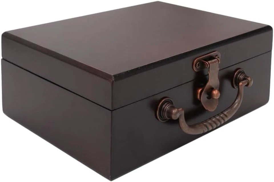 Porche delantero clásicos, alrededor de cerrar la caja, juego de dados de madera de 9 números con estuche Foto 2 de 4