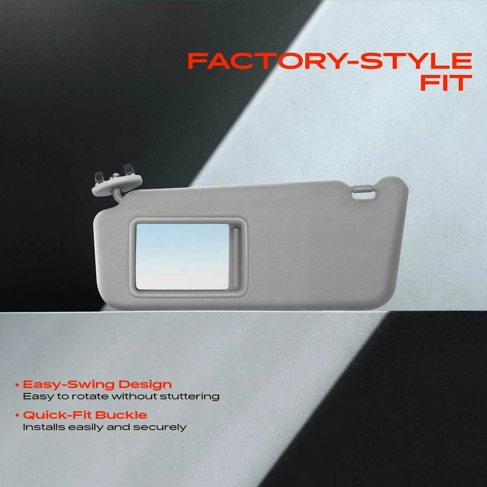 Nuevo conductor gris CarSunVisor con espejo retrovisor para Subaru Impreza 2008-2014 WRX WRX STI Foto 3 de 4