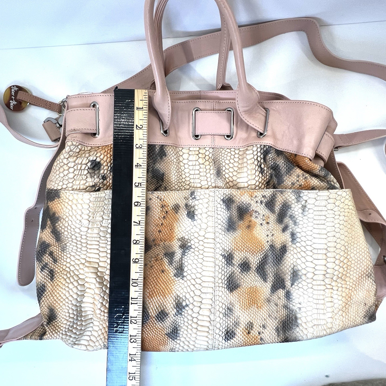 Vintage Barr + Barr Python Snake Print Leather Sh… - image 19