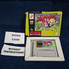 Zombies For Super Nintendo / Snes Game + Box - Konami