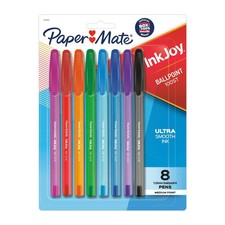Paper Mate InkJoy 100ST Ballpoint Pens, Medium Point, Assorted Ink 8ct