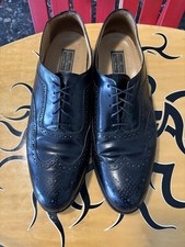 Bostonian Crown Windsor Black Leather Wingtip Oxfords Mens 13 B/AA Dress Shoes