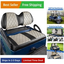 Golf Cart Diamond Seat Covers Kit, Fit for Club Car Precedent OEM Standard Fr...