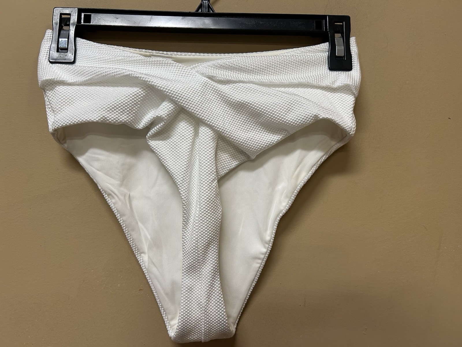 Aerie White Swimsuit Bottom High Cut Cheeky Size Small NWT