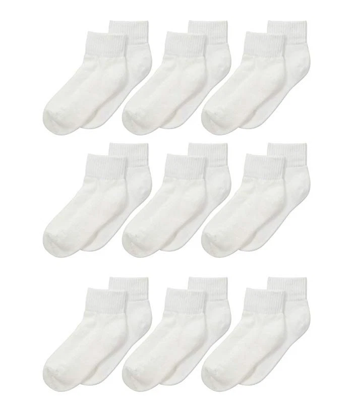 Jefferies Socks L18404 Kids Sport Quarter Half Cushion 9-Pack Socks Size XS
Opens in a new window or