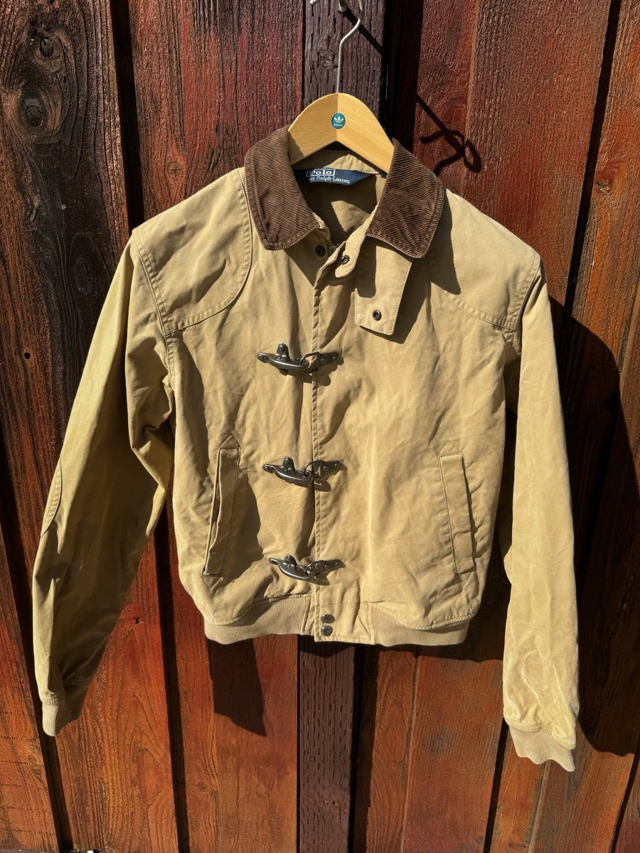Vintage Polo Ralph Lauren Mens Cotton Canvas Fireman Jacket Size