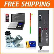 Multi-Gemstone Tester with Scale & LED Loupe - Effortless Gem Identification