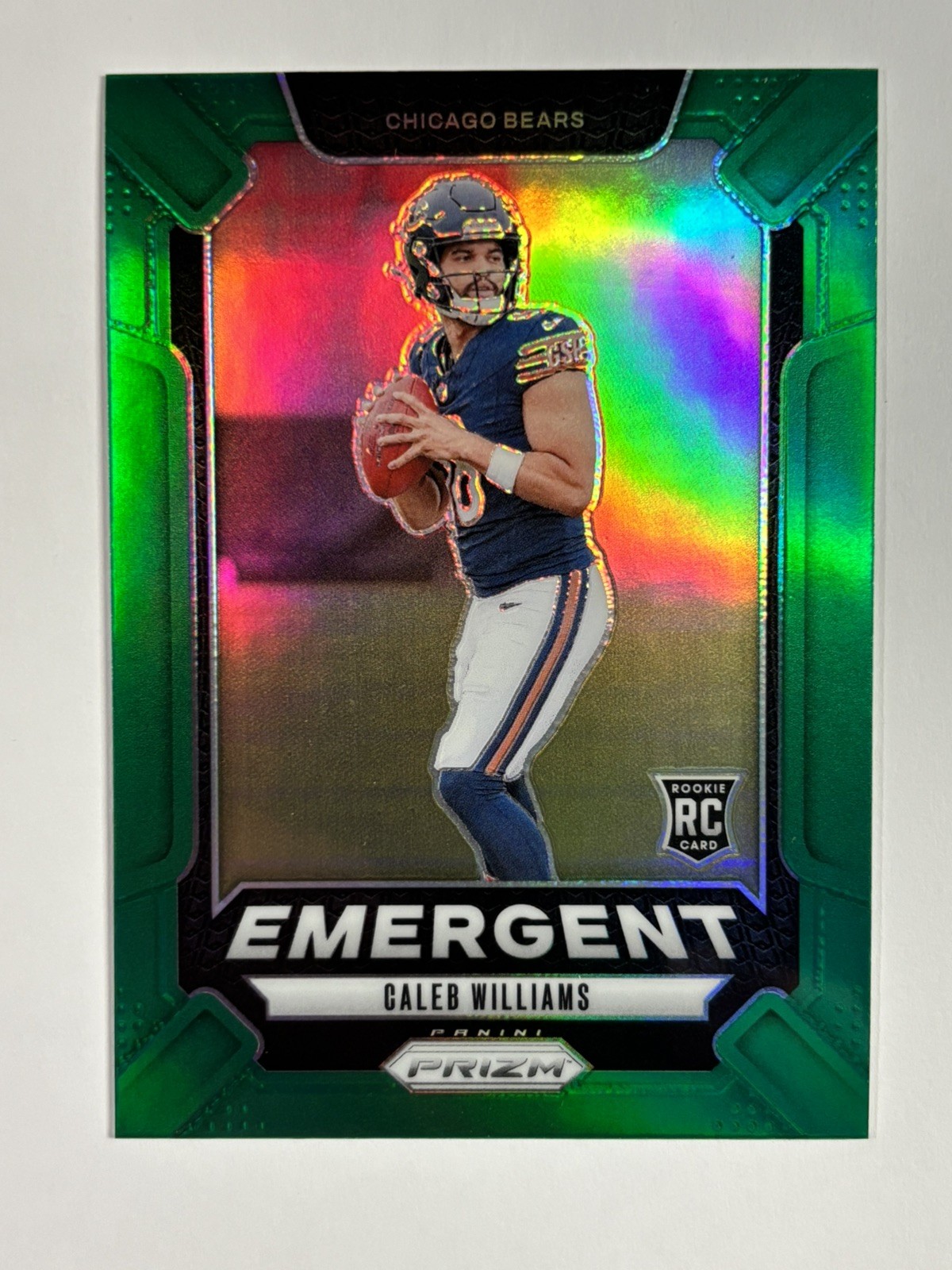 2024 Panini Prizm - #1 - Caleb Williams - Emergent Green Prizm RC