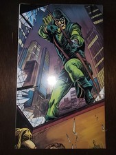 Mike Grell Green Arrow Art Print Photo Poster Signed, Autographed, Comic Folded