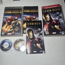 Iron Man 1 & 2 (Sony PSP) Complete CIB  - TESTED