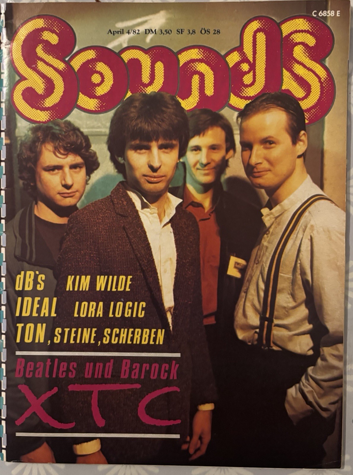 XTC Autographs With C.O.A From 1981 , Including German Magazine From 1982