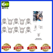 Self-Tensioning 5mm Spring Clamp Set - 10pcs for Reliable Hosing Solutions