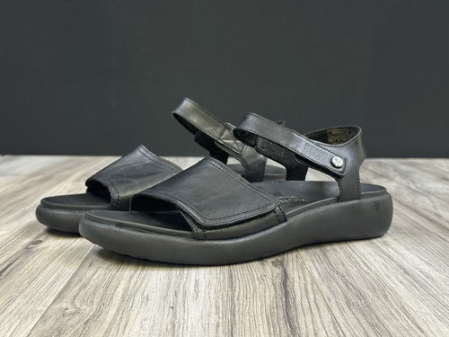 Vionic Recovery RX Awaken Ankle Straps Heeled Sandals Black Women’s Size 8.5 New - Picture 2 of 10