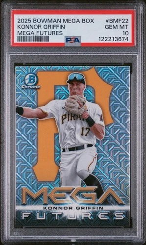2025 Bowman Mega Box Konnor Griffin Mega Futures PSA 10