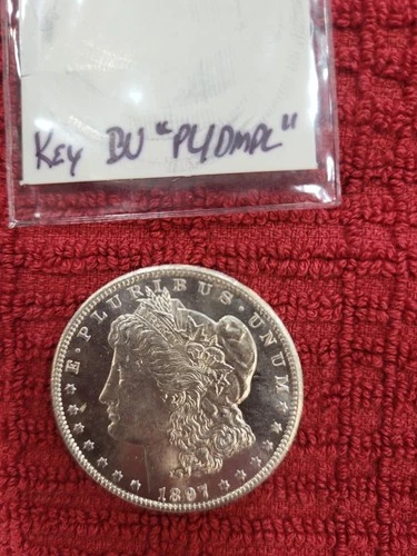 Morgan 1897-S Proof-Like Uncirculated Silver $1 Coin San Francisco Mint