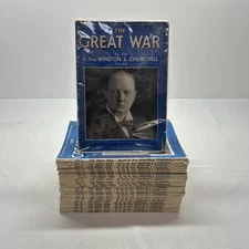 The Great War by Winston Churchill 26 Volume Complete Set Illustrated Magazine