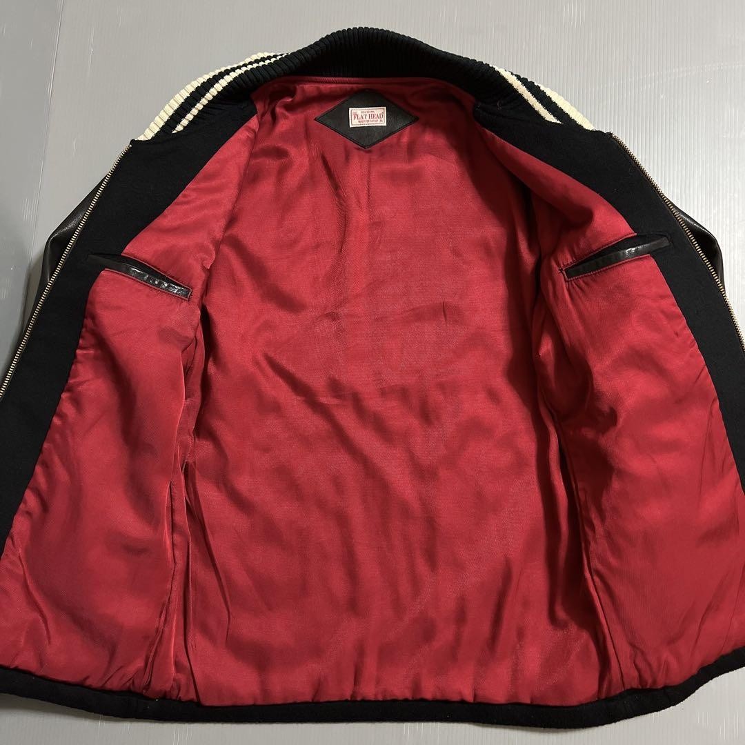 The Flat Head Flathead Stadium Jacket Sleeve Leat… - image 11