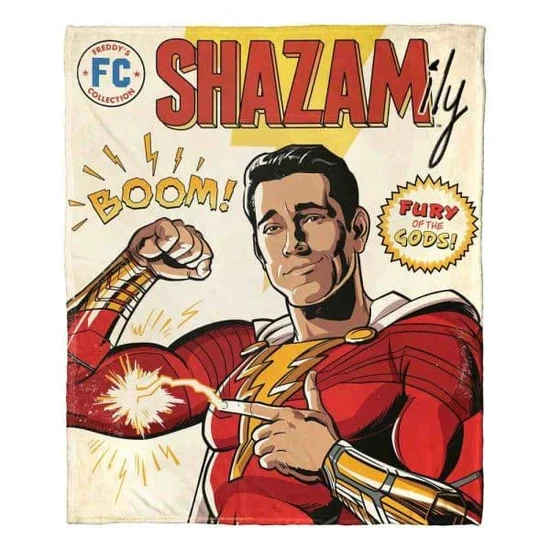 Warner Bros. DC Comics Shazam Comic Cover Disneyland Fleece Blanket