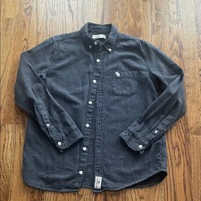 Abercrombie Kids Charcoal Button-Down Shirt 15/16