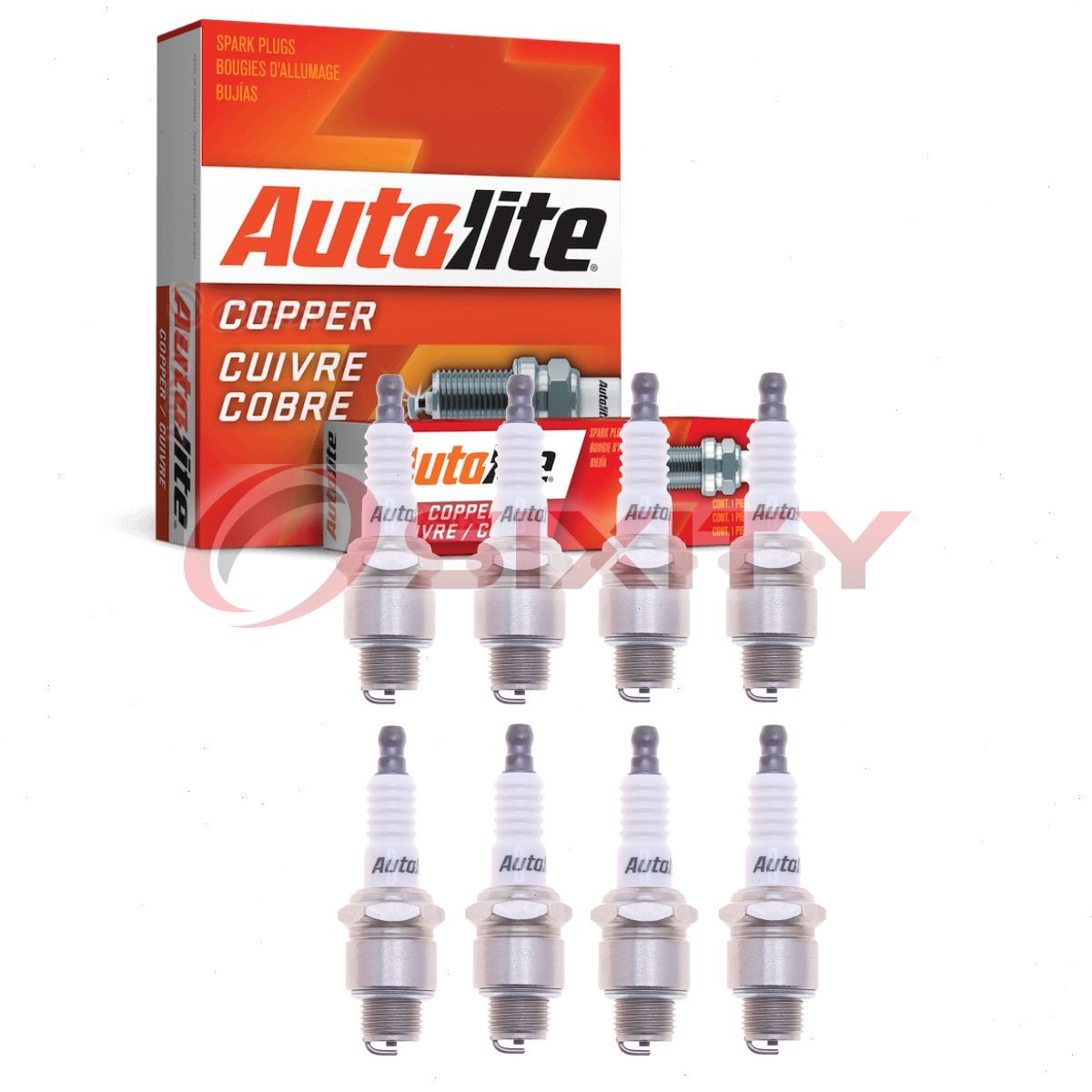 8 pc Autolite Copper Core Spark Plugs for 1960 Studebaker 5E7 4.2L 4.7L V8 rv