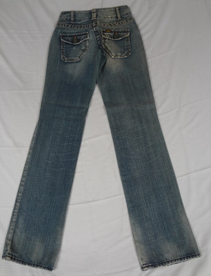 LOIS JEANS BOOT CUT WOMENS BLUE JEANS SIZE 26 K396
