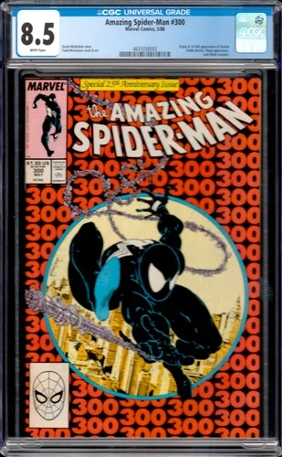 Amazing Spider-Man #300 Marvel 1988 Origin 1st Appearance Venom CGC 8.5