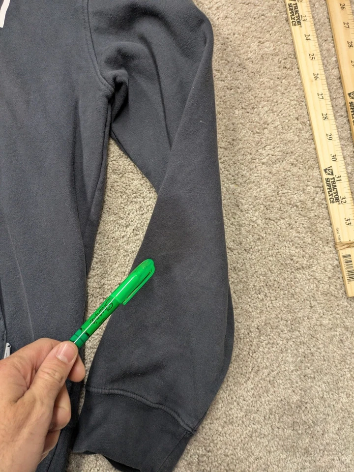 Nixon 连帽衫男式 S 小号黑色套衫冲浪滑板运动衫复古 90 年代 Y2K — 第 3/4 张图片