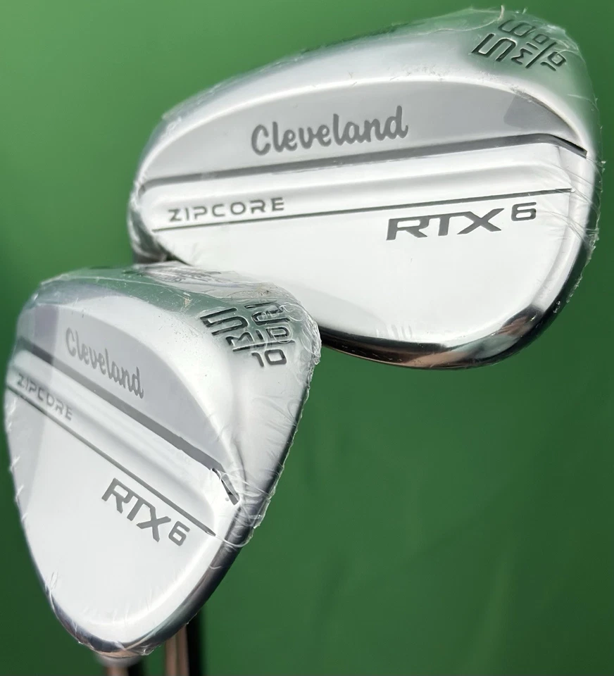 Cleveland RTX6 Zipcore Wedge Set LEFT Hand Mid Bounce 52-10*, 56-10* Steel NEW! - Image 3 of 4