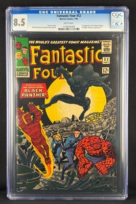 Fantastic Four #52 (1966) CGC 8.5 - 1st app Black Panther (T'Challa)