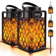 Outdoor Bluetooth Speakers, Led Flame Torch Lantern, Waterproof Wireless Spea...