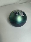 Orient & Flume 1978 Signed Art Glass Paperweight Floral Iridescent Studio Glass — photo 6