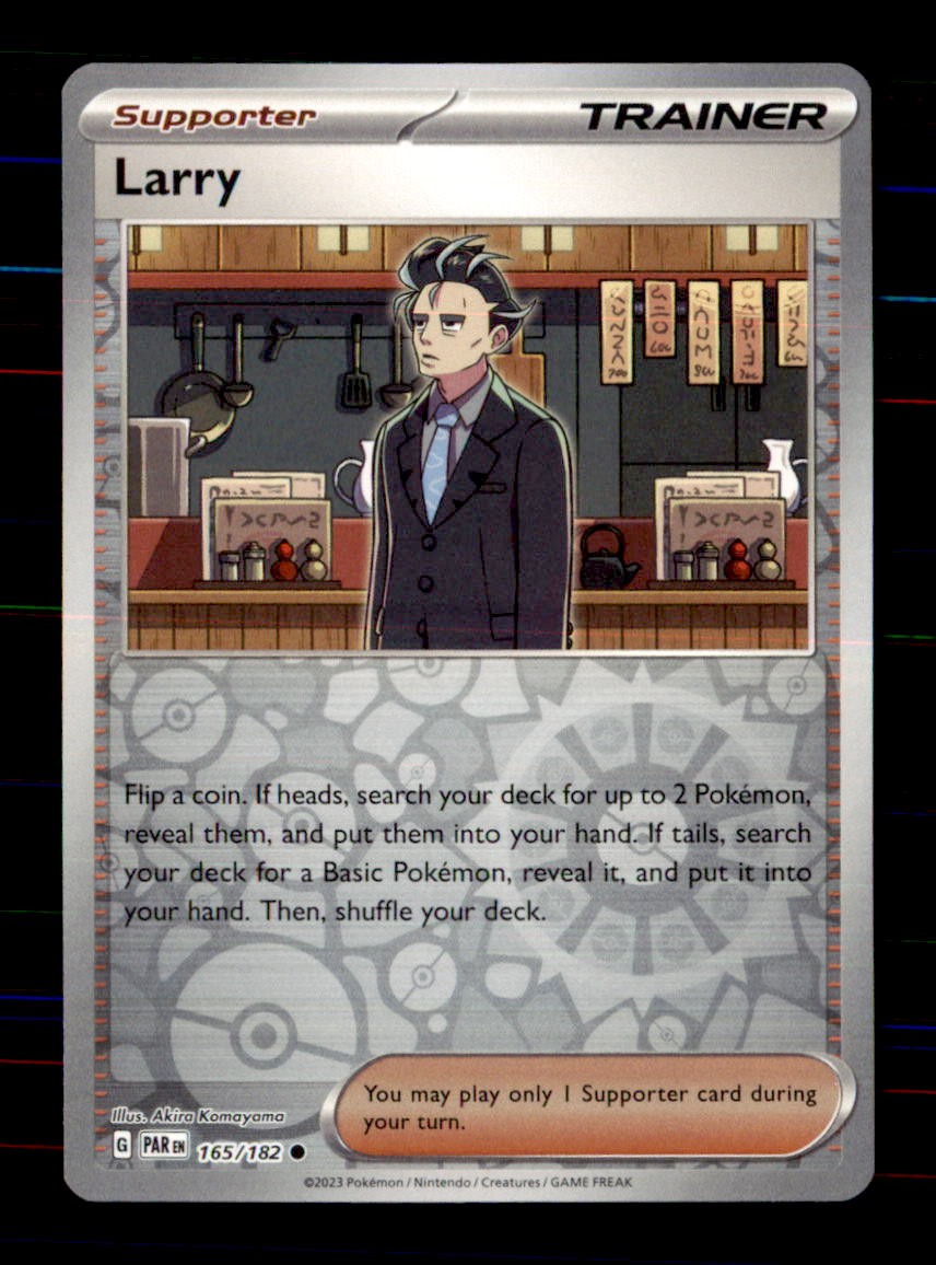 Larry 165/182 Common Paradox Rift Pokemon Reverse Holo Near Mint
