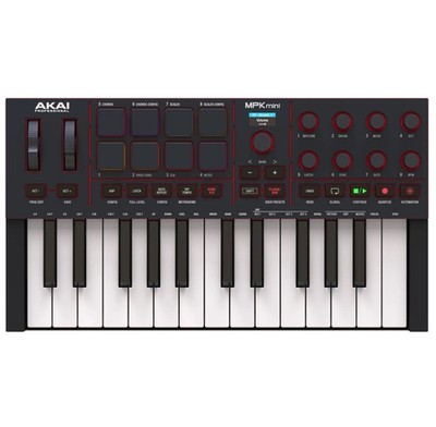 Akai Professional MPK Mini MK4 25-Key Midi Keyboard Controller Black