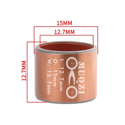 DU Buchse Ersatz für Fox Suspension Edelstahl 12,7x15x12,7mm