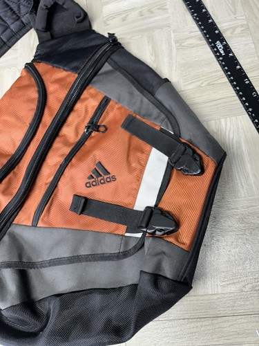 Adidas Load Spring Burnt Orange Sling Bag Backpack Book Bag Zip - Picture 10 of 16