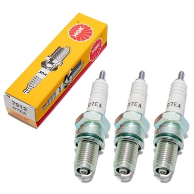 Bougies Kit NGK 3x D7EA bougie 19mm long filetage Ø 12mm, 7912 - Photo 1/2
