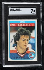 1982-83 O-Pee-Chee Dale Hawerchuk #380 SGC 7 HOF b8h