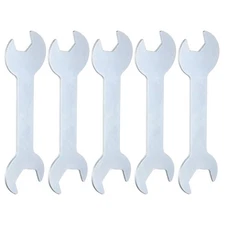 5pcs Double Open End Thin Wrench 10mm x 14mm Metric U-Shaped Spanners