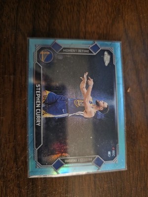 Stephen Curry 2025-26 Topps Chrome Update Moment In Time Aqua /199 SP Steph NBA