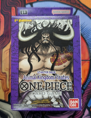 one piece tcg animal kingdom pirates starter deck Animal Kingdom Pirates ST04 1st Edition Super Pre-Release Starter Deck  Sealed
