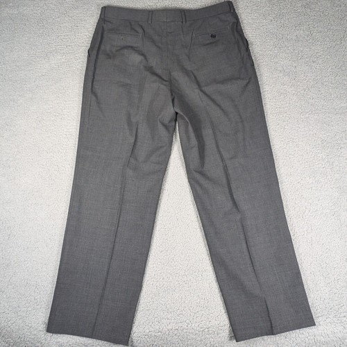 Tallia Pants Mens Size 36x28 Grey Dress Pants Pleated Front - Picture 3 of 7