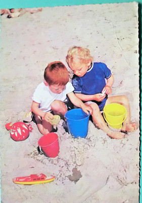 Postkarte AK Verlag Anco Serie 123  gelaufen Rundstempel-mit Briefmarke -Farbig