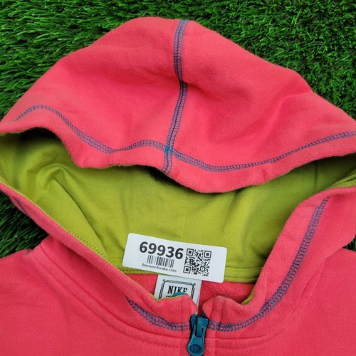 NIKE Zip Hoodie Jacket Girls XL 18x24 Two-Tone Pinkish Green - Picture 2 of 13