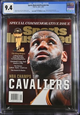 Sports Illustrated Lebron James Cavs NBA Champs 2016 NEWSSTAND Cover CGC 9.4 | eBay