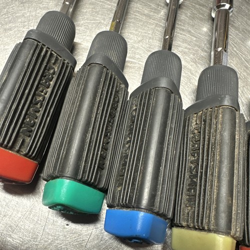 Craftsman USA 7pcs RARE Triangle Colored Soft Grip Nut Driver Set, SAE ...