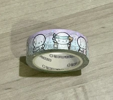 New TCMC Purple Chores Emoti washi tape roll 15 mm The Coffee Monsterz Co.