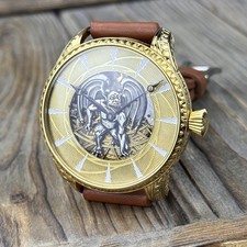 Marriage Watch - Swiss Vintage Movement 46mm, Hand Engraved Custom Silver Dial