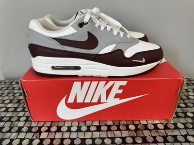 Nike Air Max 1 Premium Mystic Dates White Gray Brown Mens Sneakers DB5074-101